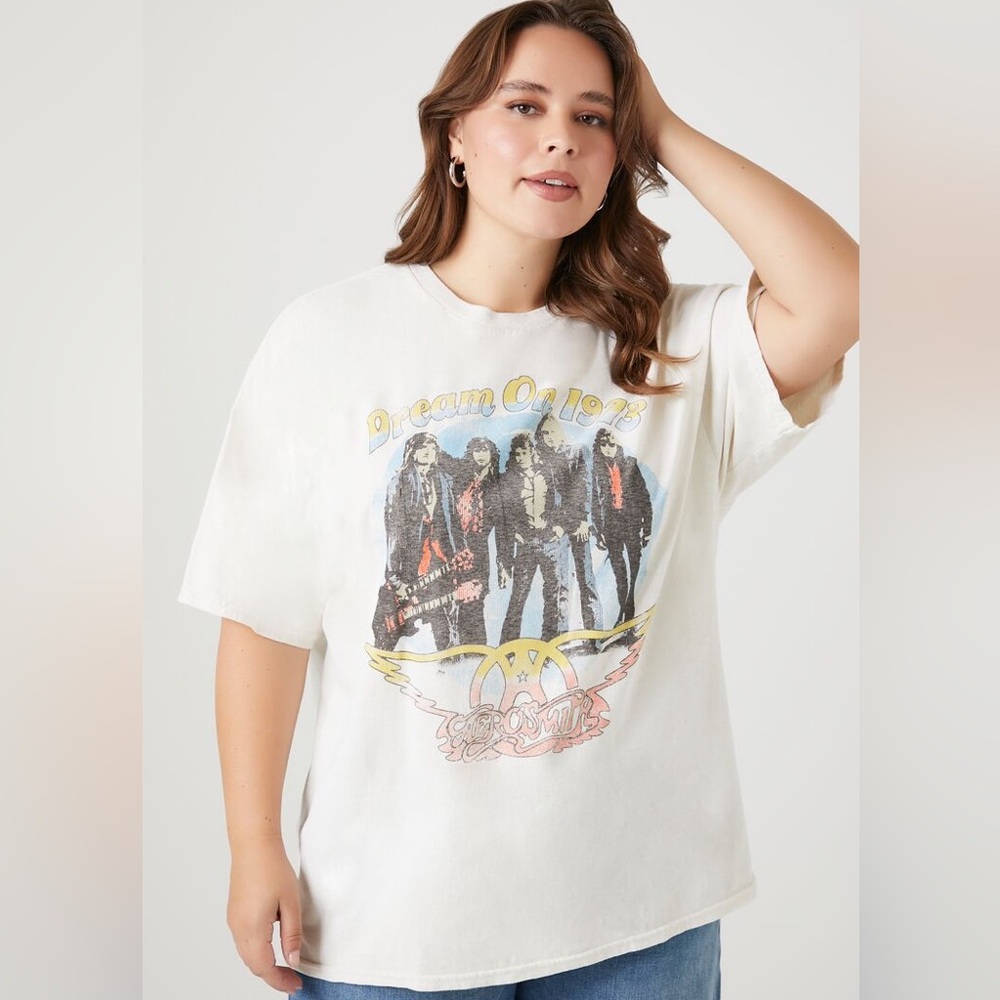 Oversized Aerosmith Graphic Tee